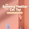 Cat Spinning Wheel Toy with Feather Wand