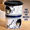 Three-Tier Corrugated Cardboard Cat Scratcher House