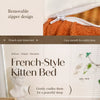 French-Style Cat Bed for Indoor Lounging