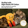 Waffle Plush Cat Toy with Crinkle Paper and Catnip