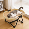 Oval Foldable Elevated Pet Cot for Cats and Dogs