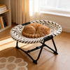 Oval Foldable Elevated Pet Cot for Cats and Dogs