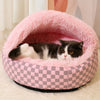 Semi-Enclosed Cave Bed for Cats and Small Dogs