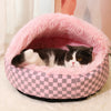 Semi-Enclosed Cave Bed for Cats and Small Dogs