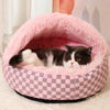 Semi-Enclosed Cave Bed for Cats and Small Dogs