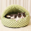 Semi-Enclosed Cave Bed for Cats and Small Dogs