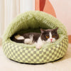 Semi-Enclosed Cave Bed for Cats and Small Dogs