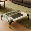 Portable Elevated Pet Cot with Removable Cushion