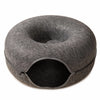 Enclosed Donut Cat Bed with Tunnel