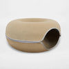 Enclosed Donut Cat Bed with Tunnel