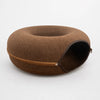 Enclosed Donut Cat Bed with Tunnel