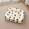Cotton-Linen Pet Bed Cushion for Small Dogs & Rabbits