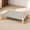 Elevated Cat Bed with Built-In Scratching Surface