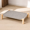 Elevated Cat Bed with Built-In Scratching Surface