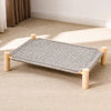 Elevated Cat Bed with Built-In Scratching Surface