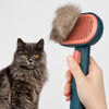 Dual-Sided Deshedding and Detangling Brush for Dogs and Cats