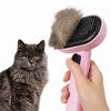 Dual-Sided Deshedding and Detangling Brush for Dogs and Cats