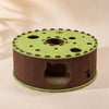 Felt Donut Cat Scratcher Bed with Semi-Enclosed Tunnel