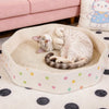 Petal-Shaped Corrugated Cardboard Cat Scratcher