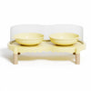 Elevated Ceramic Double Bowl Stand for Cats & Dogs
