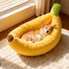 Banana-Shaped Pet Bed for Small Dogs and Cats