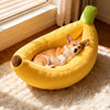Banana-Shaped Pet Bed for Small Dogs and Cats