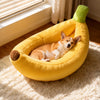 Banana-Shaped Pet Bed for Small Dogs and Cats