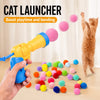 Cat Ball Launcher Toy with Plush or EVA Balls