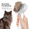 Dual-Sided Deshedding and Detangling Brush for Dogs and Cats