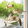 Window-Mounted Cat Hammock and Space Capsule Perch
