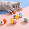 Flower Bell Ball Cat Toy with Cotton Rope