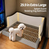 Dog Potty Tray with Splash Guard for Small to Large Dogs