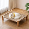 Rattan Cat Bed & Scratcher
