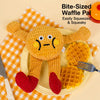 Waffle Plush Cat Toy with Crinkle Paper and Catnip