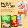 Plush Potato Chip Crinkle Toy for Dogs and Cats