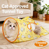 Cat Crinkle Tunnel Toy with Hide-and-Seek Openings