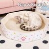 Petal-Shaped Corrugated Cardboard Cat Scratcher
