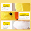 Plush Squeaky Dog Toys in Duck, Football & Pizza Designs