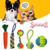 Squeaky Rope Chew Toy for Small and Medium Dogs