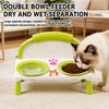 Elevated Ceramic Double Pet Bowls for Cats and Dogs