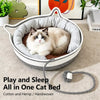 Cat Bed with Integrated Scratcher and Removable Washable Cover