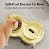 Elevated Ceramic Double Bowl Stand for Cats & Dogs
