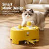 Electric Whack-a-Mole Cat Toy with Moving Feather Teaser