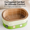 Corrugated Cardboard Cat Scratcher Bed