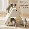 Triangular Cardboard Cat Scratcher House