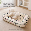 Cotton-Linen Pet Bed Cushion for Small Dogs & Rabbits