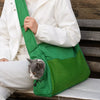 Portable Mesh Pet Carrier Bag for Shoulder or Crossbody Carry