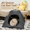 Enclosed Portable Pet Tent Bed for Cats and Small Dogs