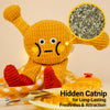 Waffle Plush Cat Toy with Crinkle Paper and Catnip