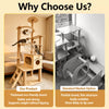 Large Wooden Cat Tree with Sisal Scratching Posts
